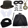 Magician Set Magic Magic High Hat Black Hat Magic Hat Glove Gloves Magic Stand Magic Hat