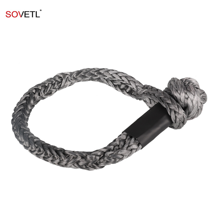 索维特直销UHMWPE U型卸扣救援绳 越野车专用 防滑纹耐切割高弹力