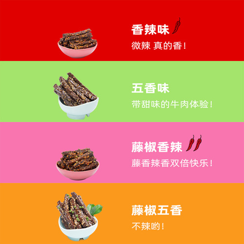 Jiang Zhizhong Sichuan Peppercorn Spicy Five-Spice Beef, Spicy Hand-Torn Beef Jerky, Sichuan Specialty Leisure Snack Beef Strips