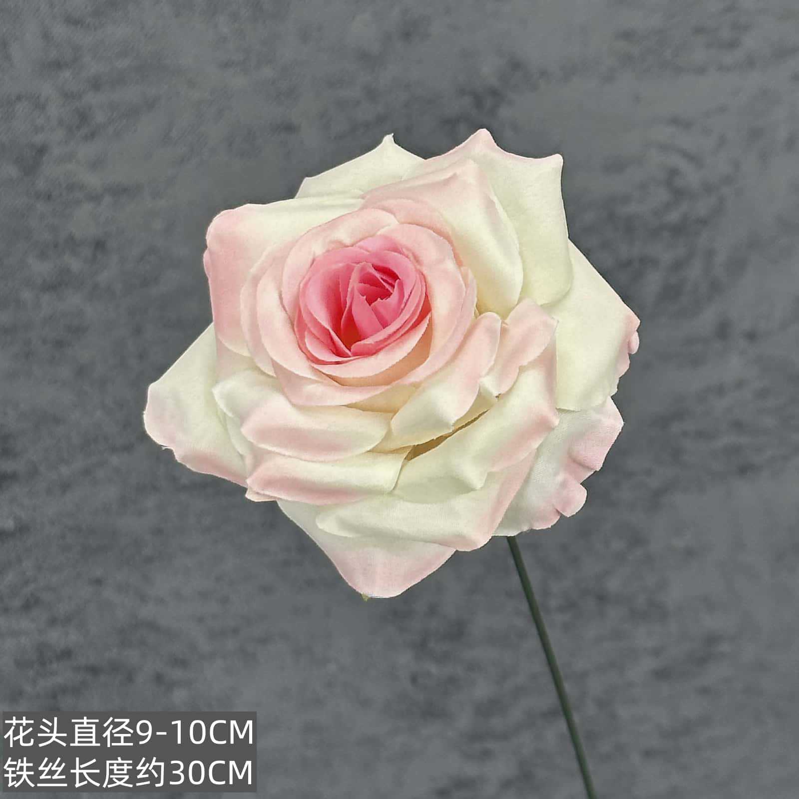 Flor de rosa simulada franela de una sola mano cascada de rosas flor simulada boda decoración del hogar decoración flor falsa al por mayor