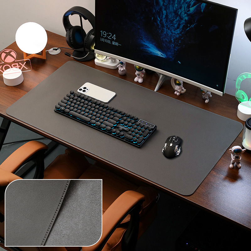 Ventas transfronterizas calientes de corteza almohadilla de ratón super grande impermeable a prueba de agua almohadilla de escritorio de computadora fuente de logotipo de fábrica stock