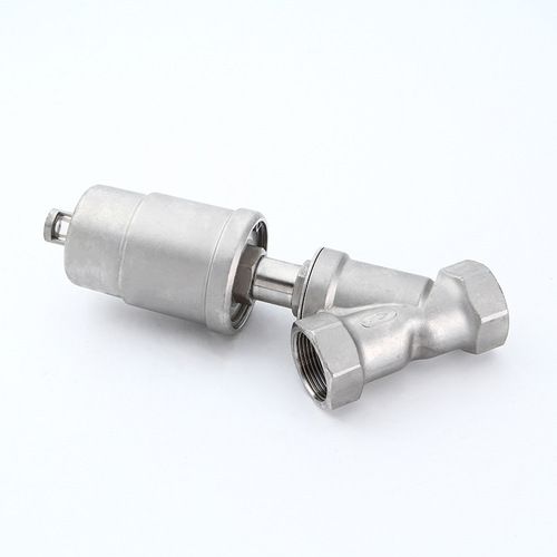 Factory supply internal thread angle seat valve Y type pneumatic angle seat valve High temperature steam internal threaded angle seat valve