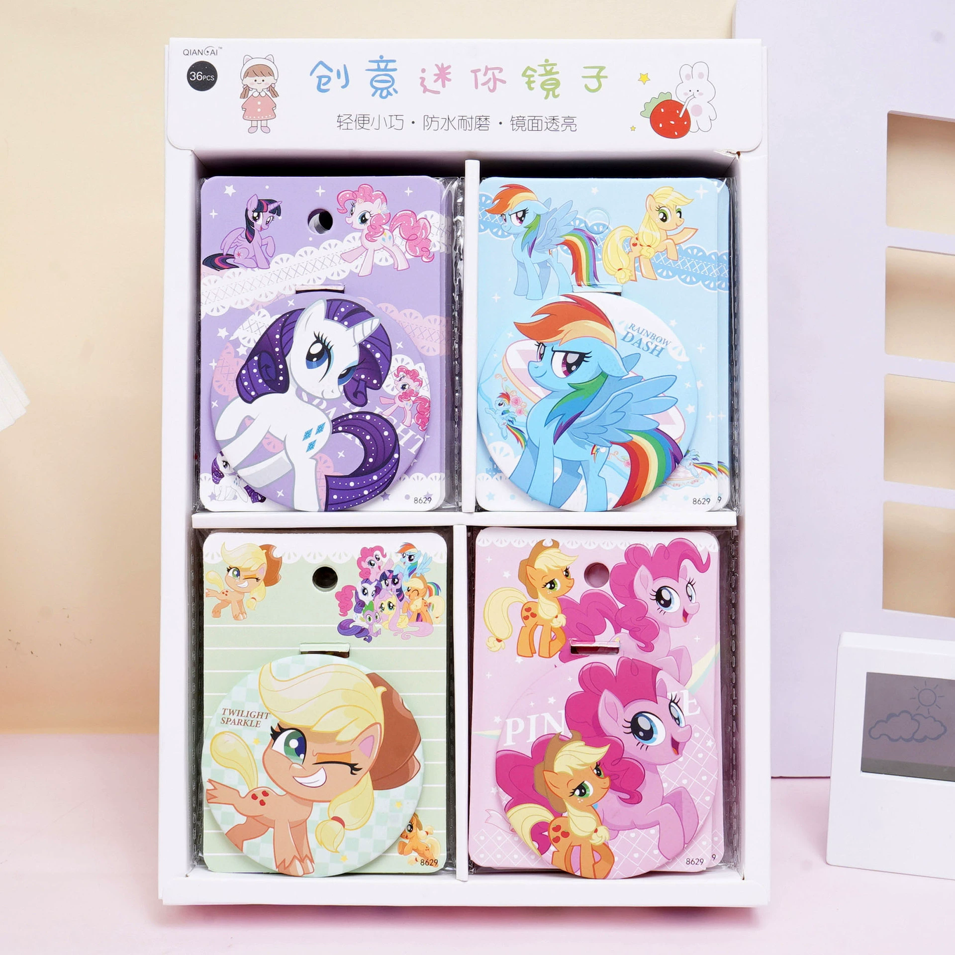 Новый мини-круглое карманное зеркальце Sanrio YJ-014, портативное косметическое зеркало для студентов