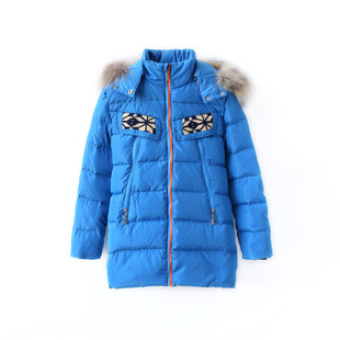 Clearance Children's Mid-length Thickened Down Jacket Boy's Hooded Loose Down Jacket Winter Clothes New Children's Feather