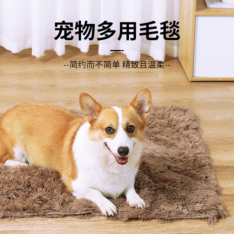 Mascota perro perrera gato estera para dormir felpa larga invierno cálido perro cama cómoda manta gato Cuatro Estaciones suministros universales