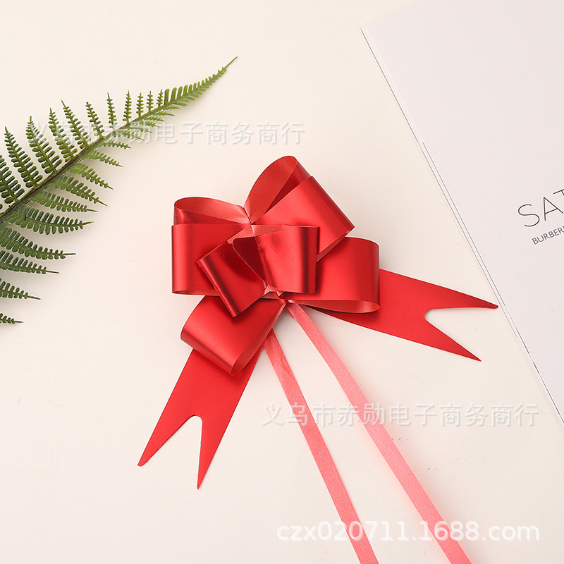 Laminación láser dibujado a mano flor Navidad embalaje de regalo fiesta boda celebración decoración mate ajuste tirar flor