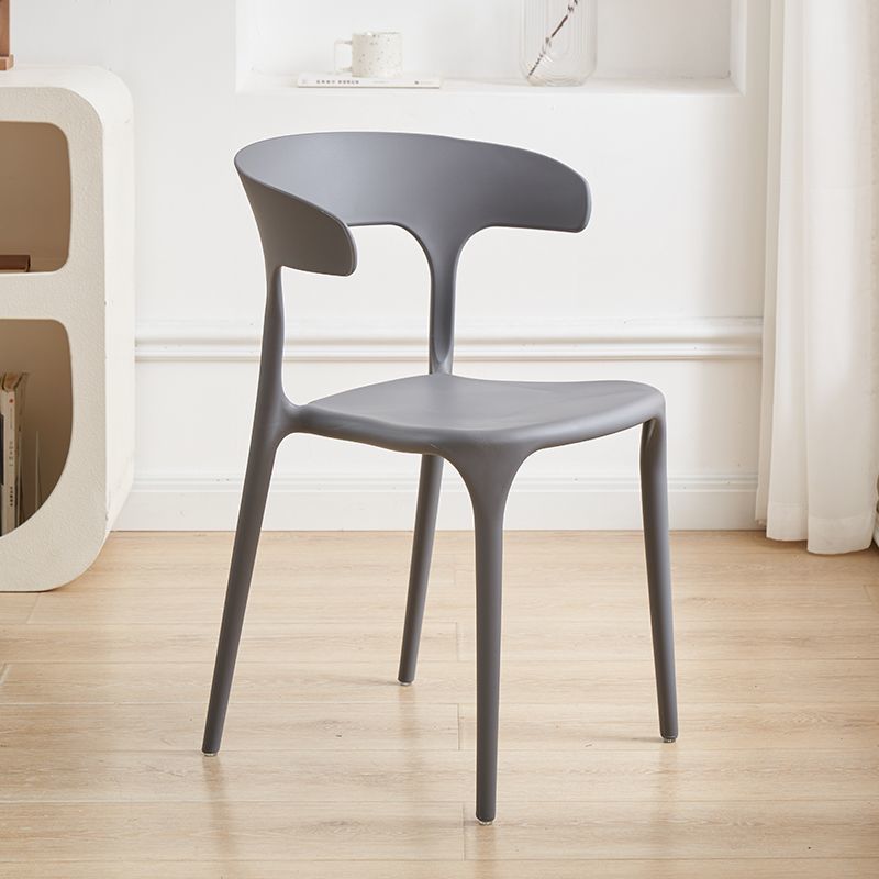 Sillas de plástico sillas de comedor de lujo sillas de mesa de estudio Macaron nuevo silla de corno silla de plástico para adultos