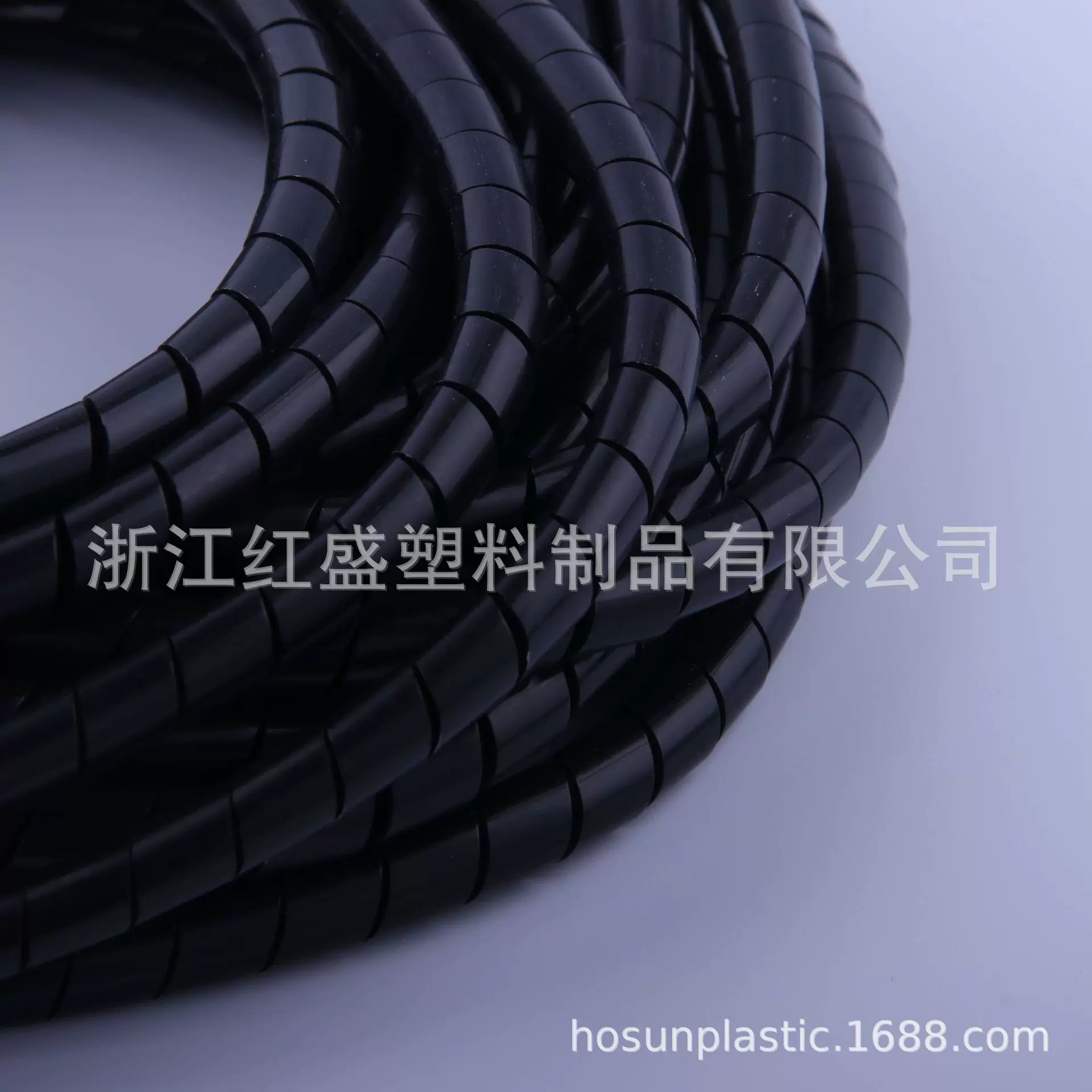 缠绕管卷式结束带白色黑色绕线管束线管进口PE材质