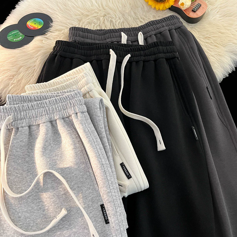 Мужские брюки весна 2025, модный американский стиль, плотные, повседневные, свободные спортивные штаны