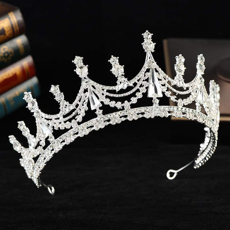 Elegant Style Elegant Women's Crown Alloy Diamond Crown