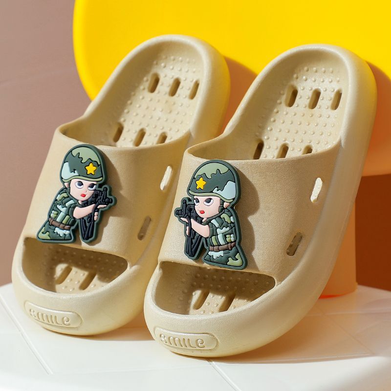 Children's Slippers Boys Home Indoor Bath Special Leakage Slippers Quick-drying Breathable Non-slip Children's Shoes Boys