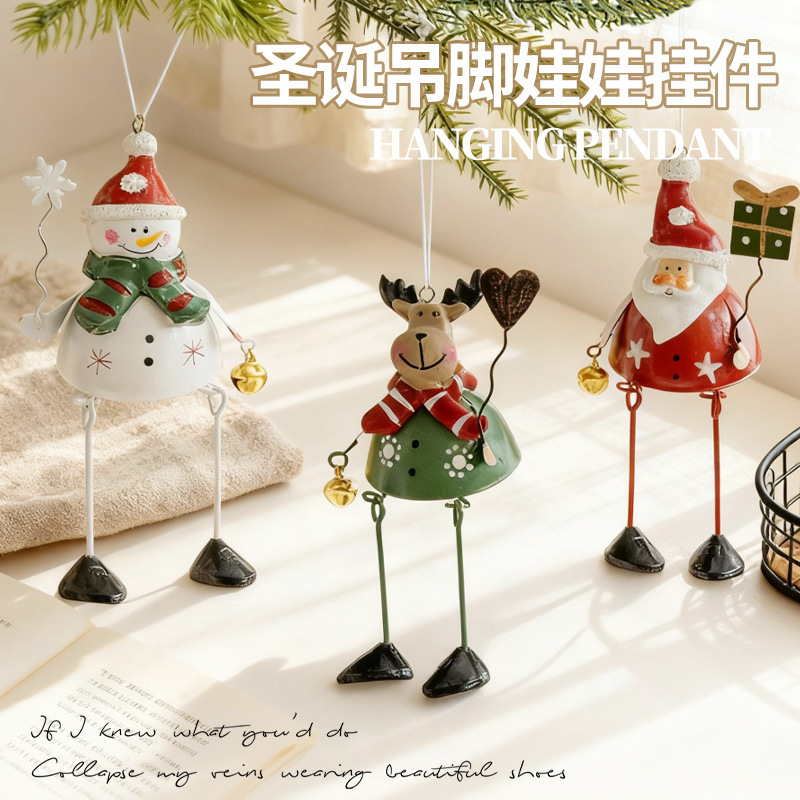 Cross-Border Hot-Selling Mini Artificial Christmas Tree Desktop Ornaments, Christmas Hanging Dolls, Holiday Decoration Gifts