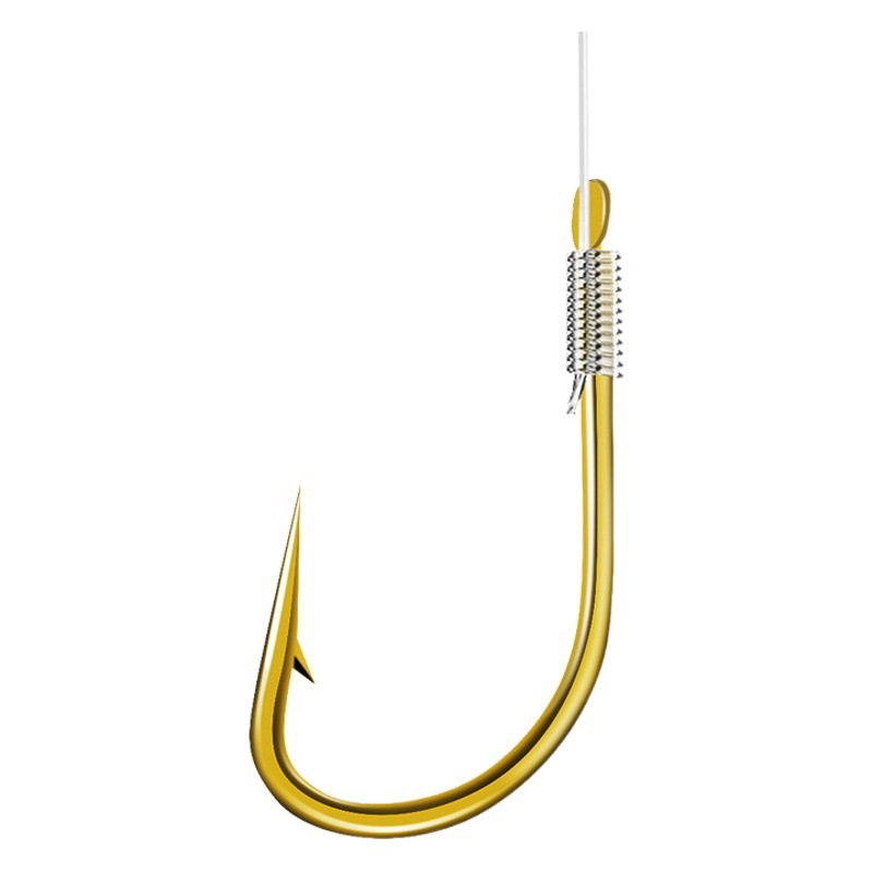Supply Sub-Line Double Hook Finished Product Wholesale Double Hook Tied with Gold Sleeves Izu Iseni New Kanto Fishing Sub-Line Double Hook