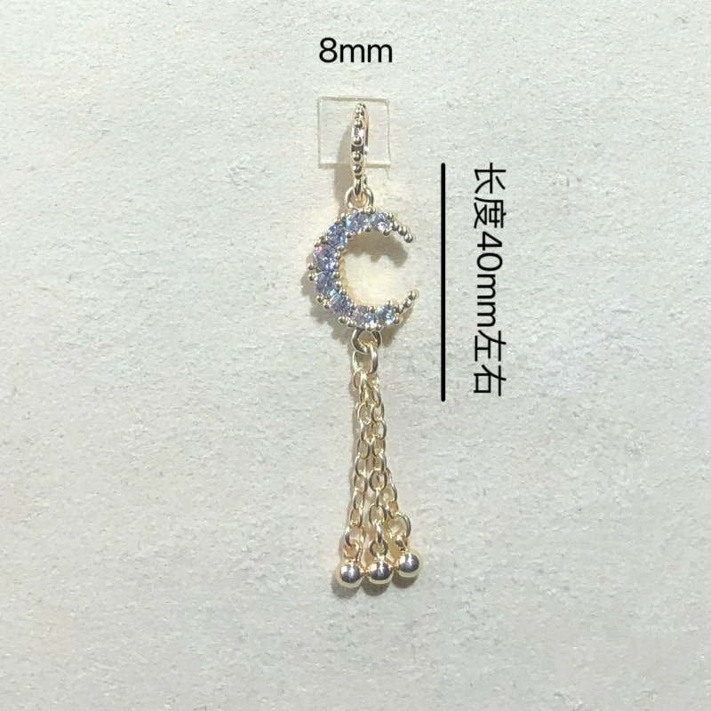 高保色diy水晶配件蝴蝶莲花月亮流苏链条手链项链手工穿串配饰|undefined