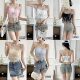 2218 # New Tube Top Butterfly Mesh Chain Detachable Pure Desire Camisole Women's Design Back Ribbon