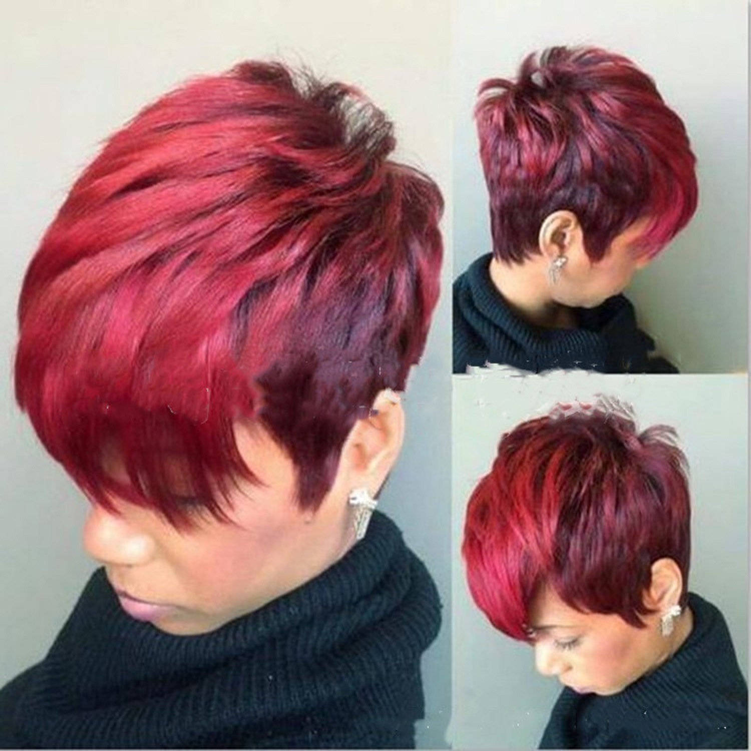 Punk Style Women's Punk Carnival High Temperature Wire Short Curly Hair Wigs