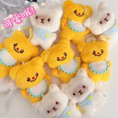 新しい漫画バターベアペンダントウサギぬいぐるみペンダントかわいいドライキャット人形きしむ卸売