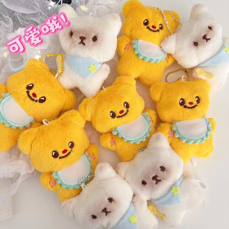 新しい漫画バターベアペンダントウサギぬいぐるみペンダントかわいいドライキャット人形きしむ卸売|undefined