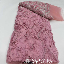 �¿��Ʒ��ʱ�з�ʽ��ɴ����ع������Ƭ��˿����3D lace fabric