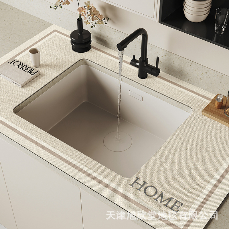 キッチンカウンタートップ排水マット蛇口シンク吸収マット浴室トイレシンク速乾性フロアマット|undefined