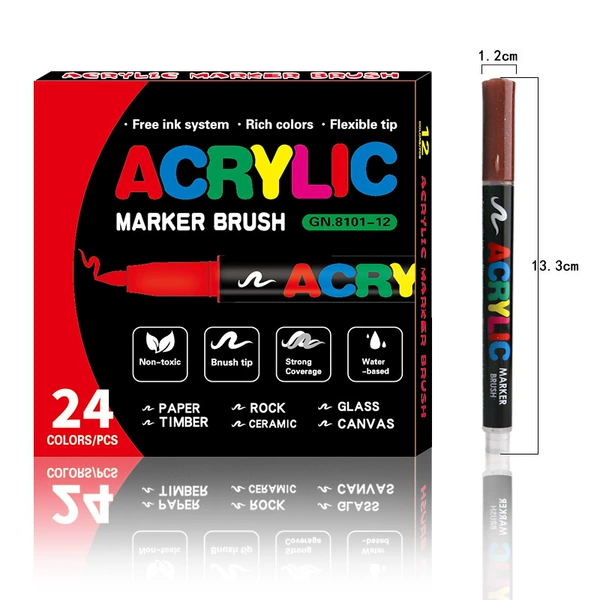 Acrylic, 24 colors