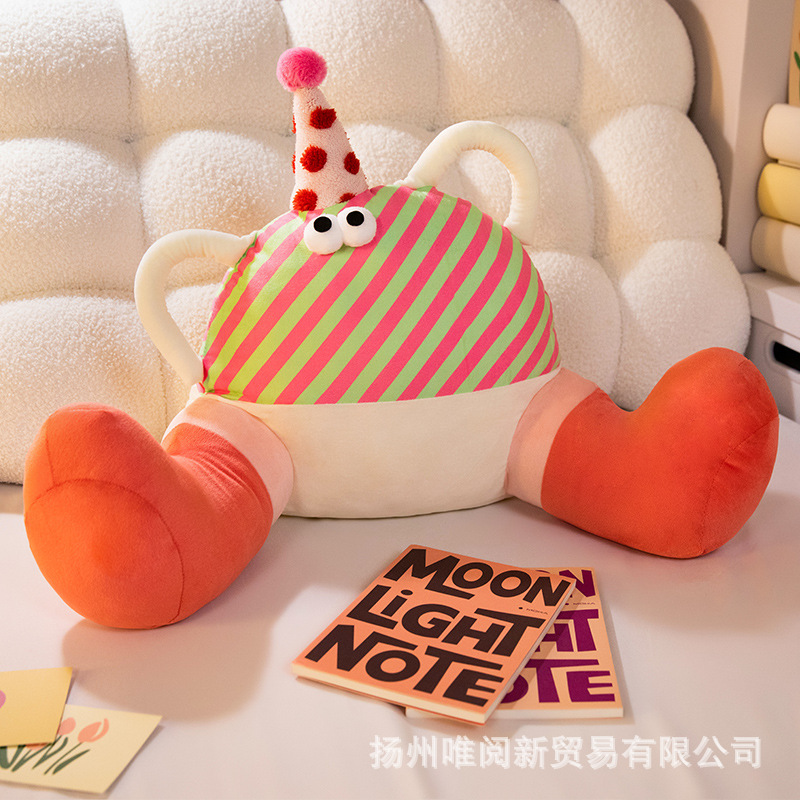 핑크와 그린 스트라이프 빅풋 몬스터 [크리스탈 슈퍼 소프트 스타일]