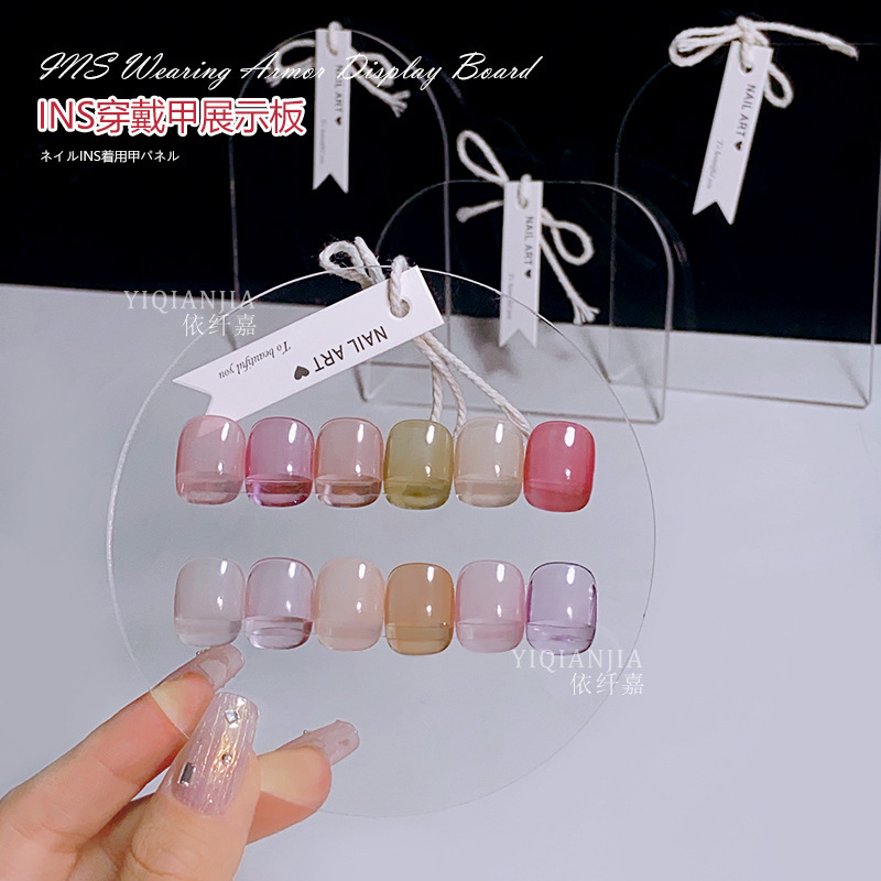 INS Wear Armor Display Board Pendant Color Plate Style Display Stand Armor Template Acrylic Color Card Sample Plate