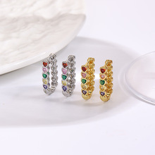 ���Է糱��ɫ�ʯ����U�ζ���������Ʒͭ��18k��ɫ��ԼŮ��Ȧ��Ʒ
