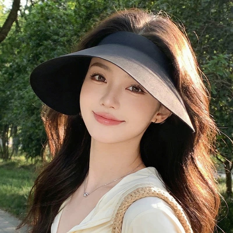 챙이 큰 빈 선캡 여름 서라운드 자외선 차단 선캡 야외 라이딩 선캡 자녀