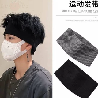 发际线遮挡神器护额头保暖防风男士的运动头套束发带针织宽吸汗潮