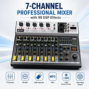 7·���I�{��̨ 99DSP����Ч���� USB�{��MP3���� 48V�����Դ���