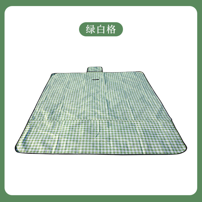 1.5* 1m 옥스포드 천 녹색과 흰색 격자