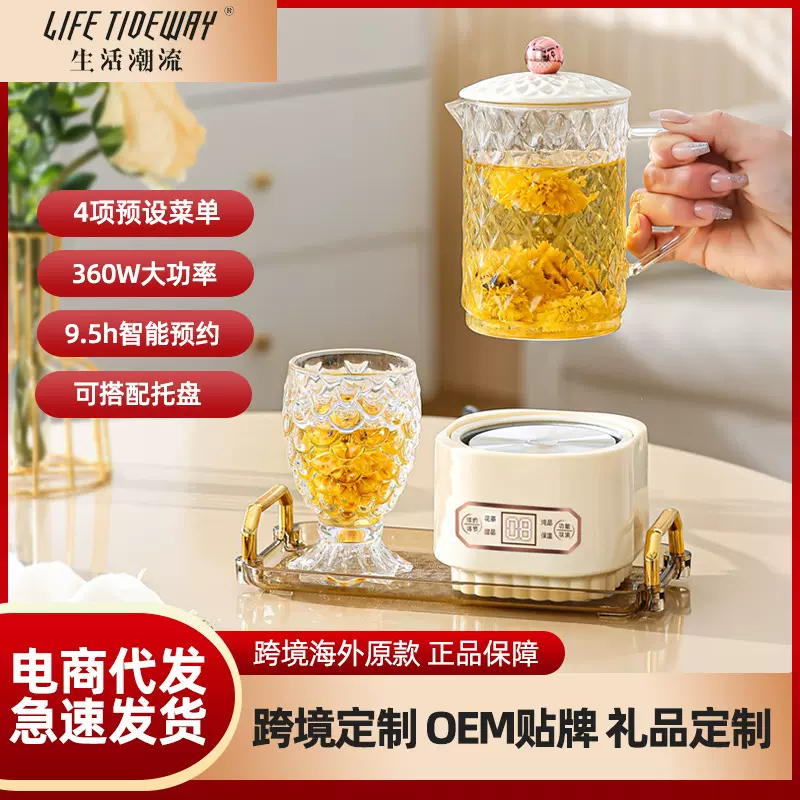 养生壶小型办公室多功能炖煮花茶壶慢炖迷你养身壶宿舍家用烧水壶