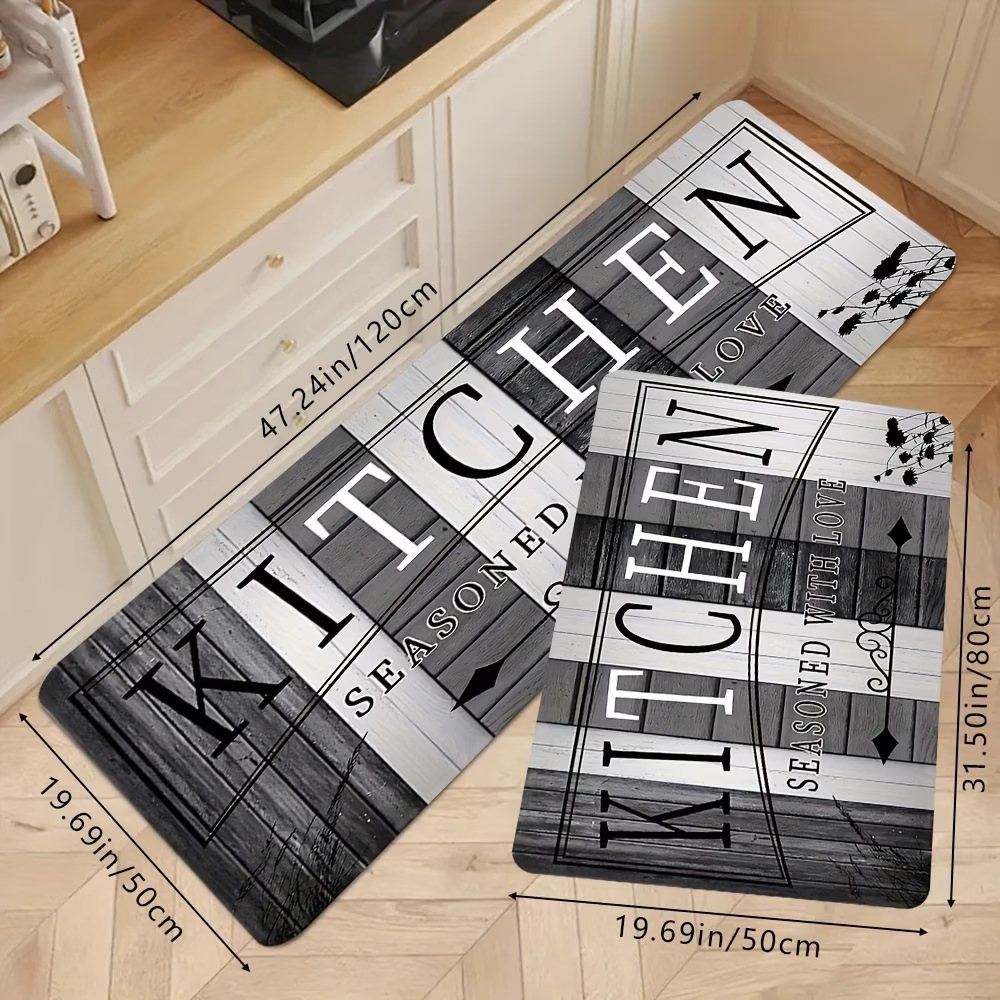 Amazon transfronterizo alfombra de restaurante anti-deslizante retro americana resistente a la suciedad absorción de agua absorción de aceite alfombra de cocina