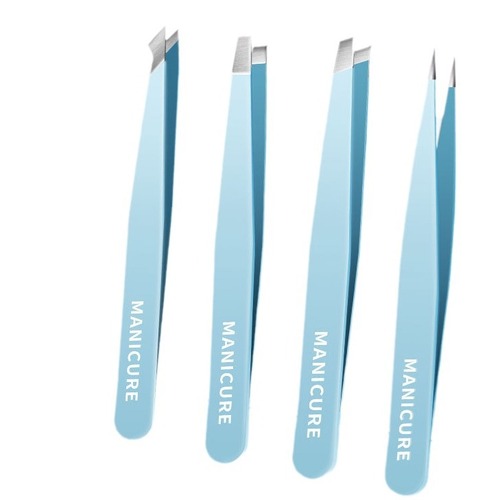 High-precision eyebrow clip, small tweezers, eyebrow clip, boxed mirror, eyebrow plucking pliers, false eyelash clip, beard plucking