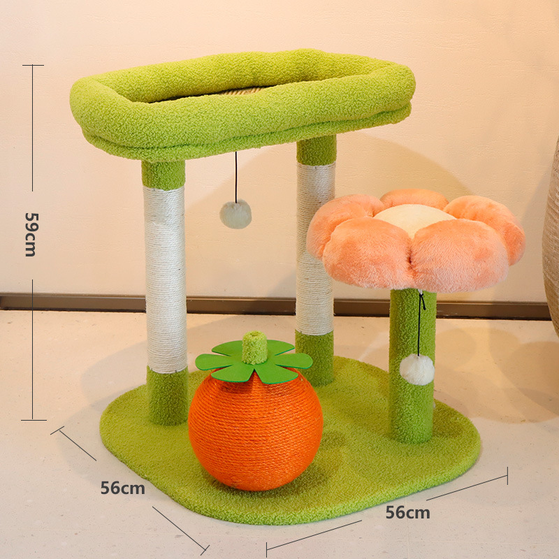 Árbol rascador para gatos grande y extragrande con sisal, multinivel, casa para gatos sencilla que no ocupa espacio, soporte para gatos, venta al por mayor transfronteriza. image 20