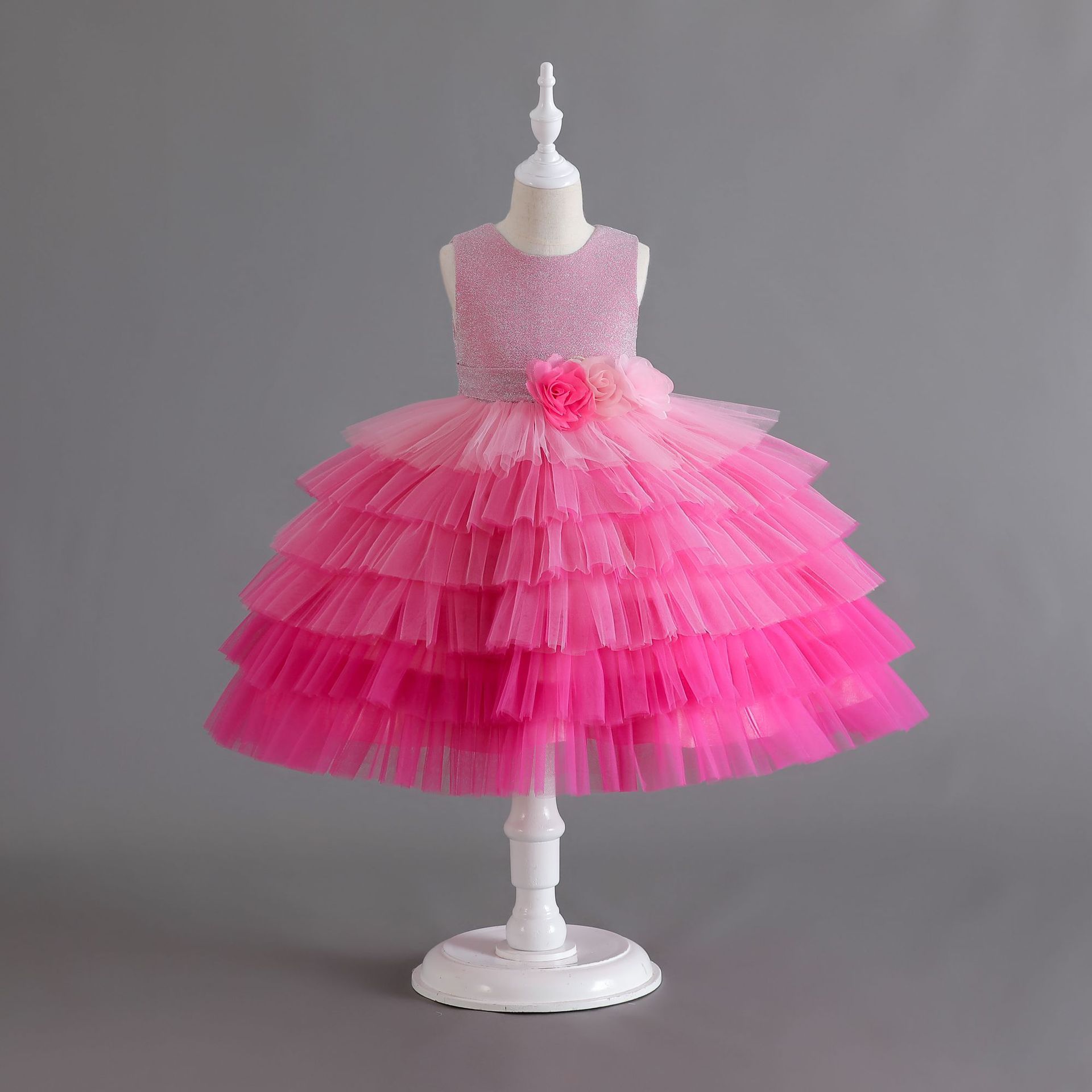 Ventas calientes de ropa infantil de verano nuevos vestidos de lentejas de niños vestidos de princesa de pastel vestidos de fiesta de cumpleaños de chicas