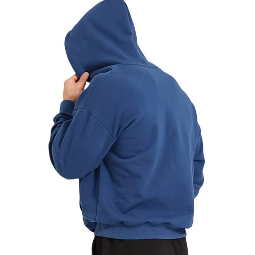 High-quality men's sweatshirt for autumn and winter casual loose sport top fitness drop shoulder hooded sweatshirt batch