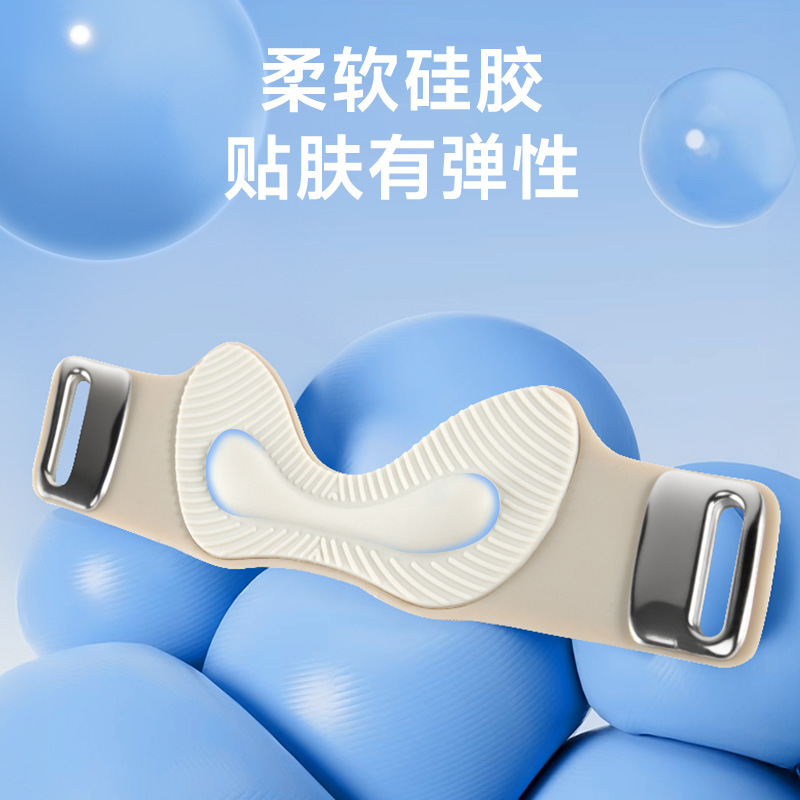 国境を越えた新しいシリコン膝蓋骨ベルト膝パッド、プロ仕様のエアバッグ、通気性、滑り止め、固定スポーツ、損傷防止、調整可能