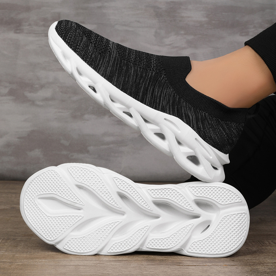 Outdoor-Wanderschuhe Einlagige Schuhe Sommersport Fliegengitterschuhe Atmungsaktiv Leichte Reise-Wandersockenschuhe mit weicher Sohle_voghion.com