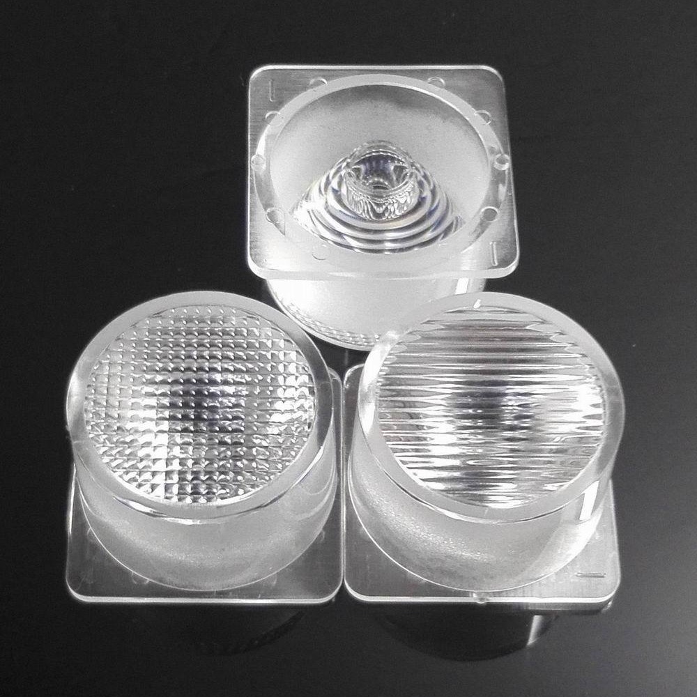 直径21.7mm方底透镜25*45度 2835 3030 3535灯箱侧光 洗墙灯透镜