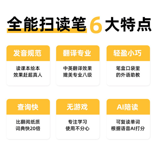 A6 smart scanning translation pen English textbook synchronization universal dictionary pen learning artifact scanning word reading pen