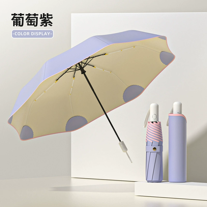 Men's automatic umbrella solar-powered, fully automatic, sun protection