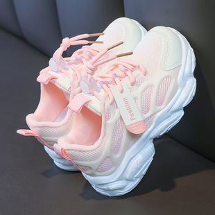 Girls' Shoes Spring and Autumn 2025 New Style Girls' Torre Shoes Large Children's Little Girls sneaker Children's Net Shoes