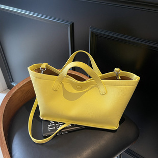Korean Niche Design Crossbody Bucket Bag Simple Shoulder Commuter Bag Women's Trendy 2025 Summer New Handbag