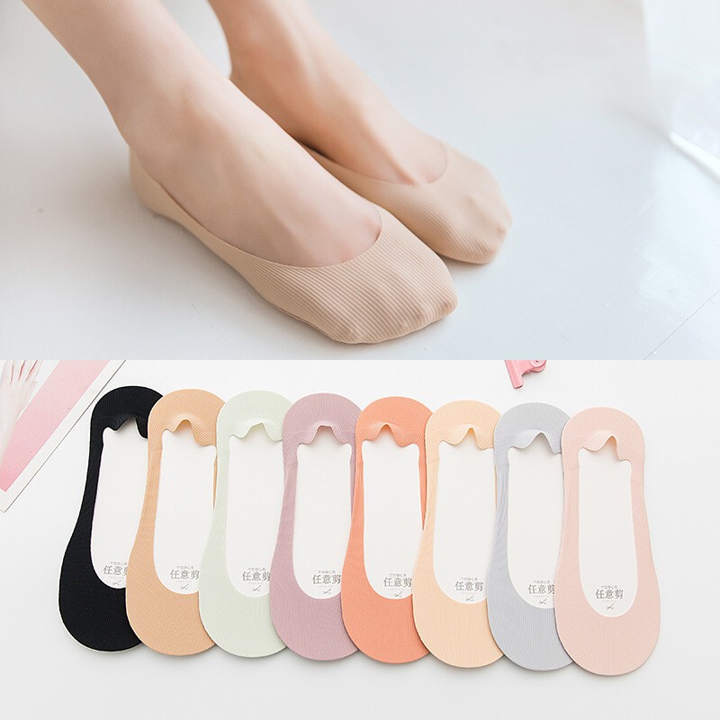 Arbitrary cut boat socks women's summer ice silk invisible ultra-thin cool breathable seamless comfortable Joker fashion factory wholesale