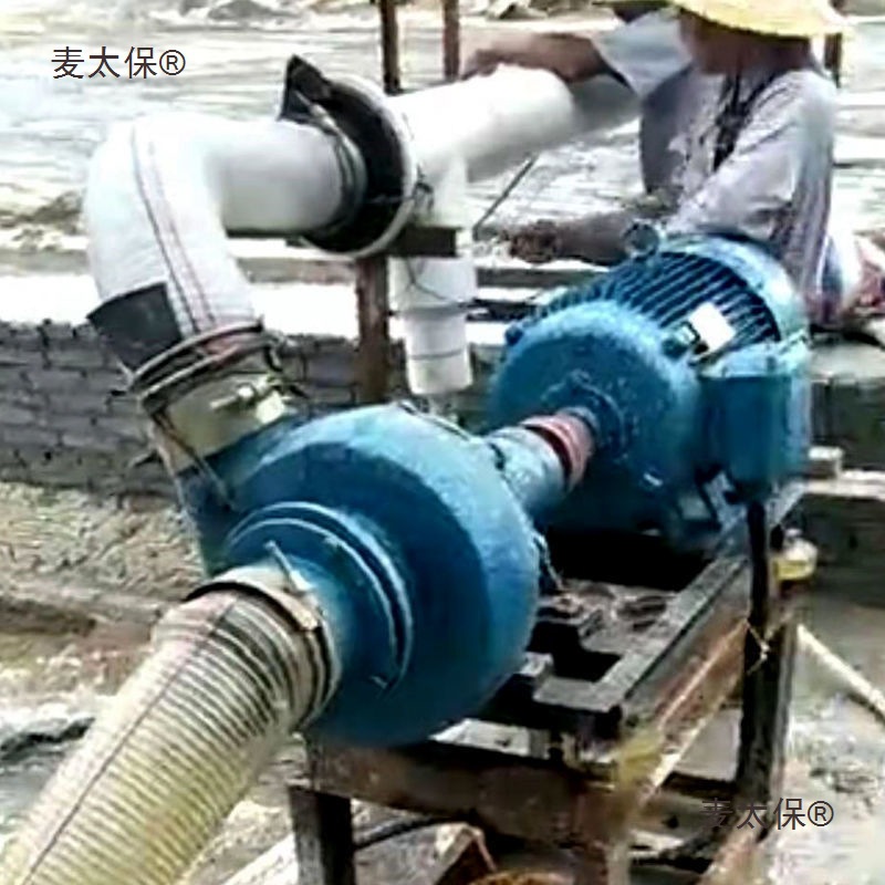 卧式抽沙泵吸砂泵抽沙机全套吸沙机小型泥浆泵河道吸沙水泵麦太保