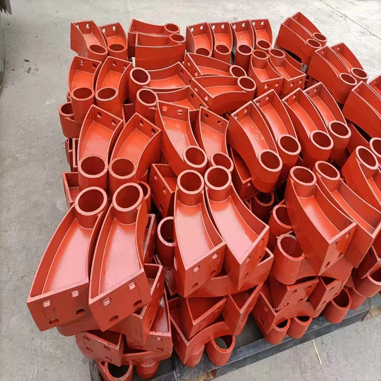 Q235桥梁防撞护栏 河道灯光防撞栏杆  道路天桥景观桥梁护栏 现货