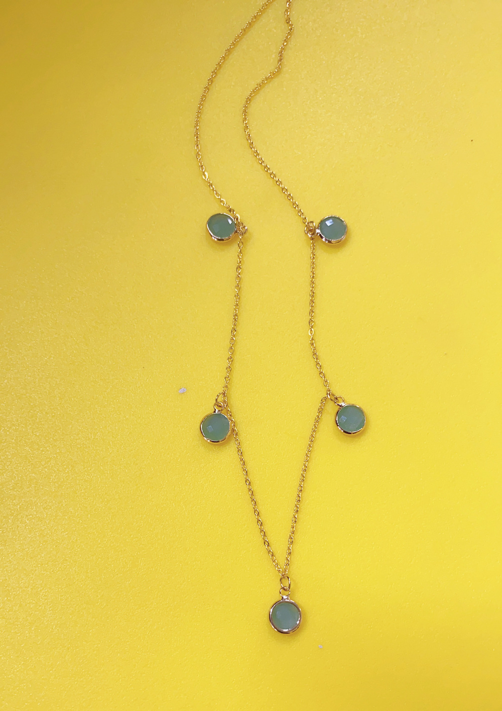 25g Weight Beads Pendant Material Necklace Classification Titanium Steel Chain Material 1 Piece Quantity Holiday, Daily Occasion Beaded, natural stone, Titanium Steel Material Geometric Pattern Women's Gender Beaded Design Simple Style Style Simple Style Geometric Beaded Natural Stone Titanium Steel Necklace In Bulk 12