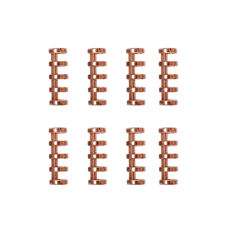 5 agujeros sujetador de anillo de fijación de papel de fijación de bobina de fijación de fijación de fijación de segmentos de carpeta anillo de clip de plástico diy